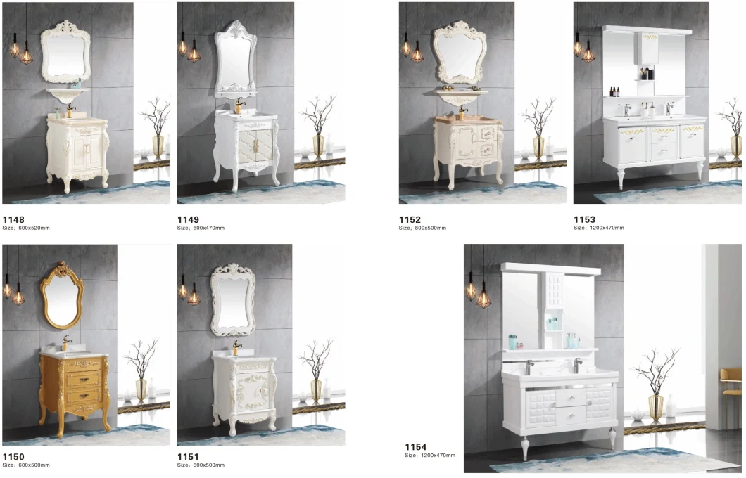 Modern Bathroom Vanity Cabinets Floor Mounted Other Bathroom Waterproof Furniture Custom Bathroom Vanities