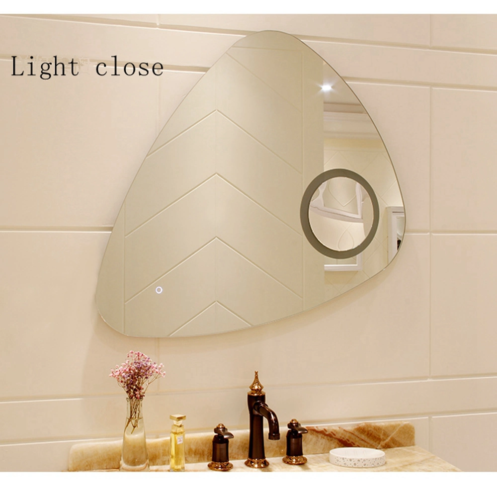 Irregular Special Copper Free LED Certificated Wall Hotel Bath Mirror