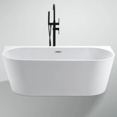Vasca da bagno acrilica indipendente sulla parete, bagno moderno