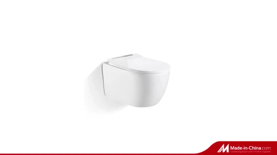 Amazon Vendita calda All'ingrosso Fabbrica Sanitari Washdown P Trappola Water Cabinet Filigrana Appeso a parete Bagno in ceramica Toilette WC