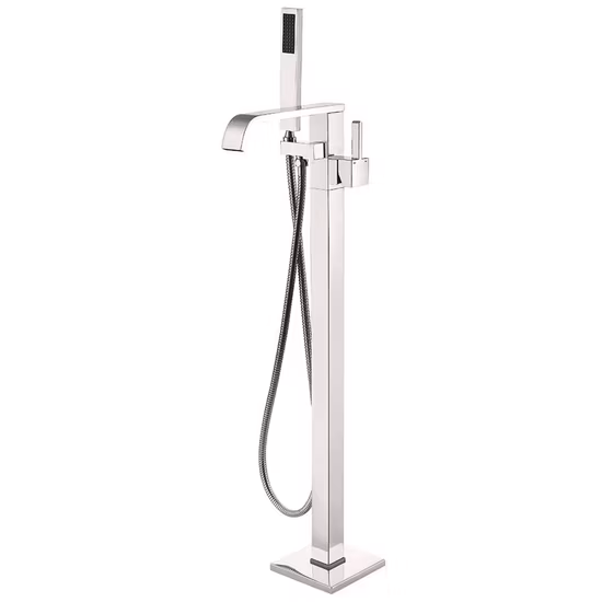 Rubinetto per vasca da bagno indipendente a pavimento in ottone per sanitari Azeta